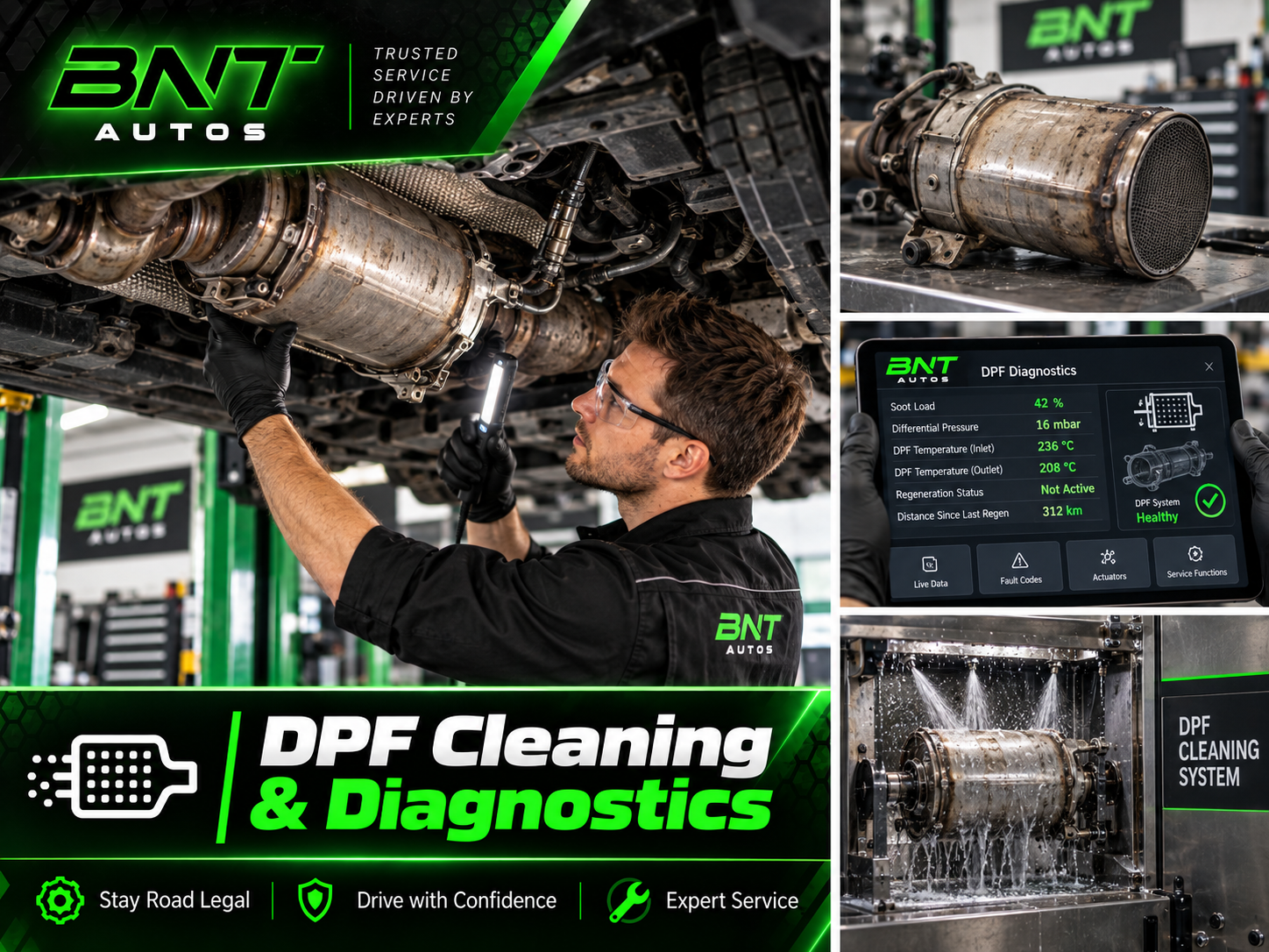 DPF cleaning and diagnostics at BNT Autos, Baldoyle, Dublin 13